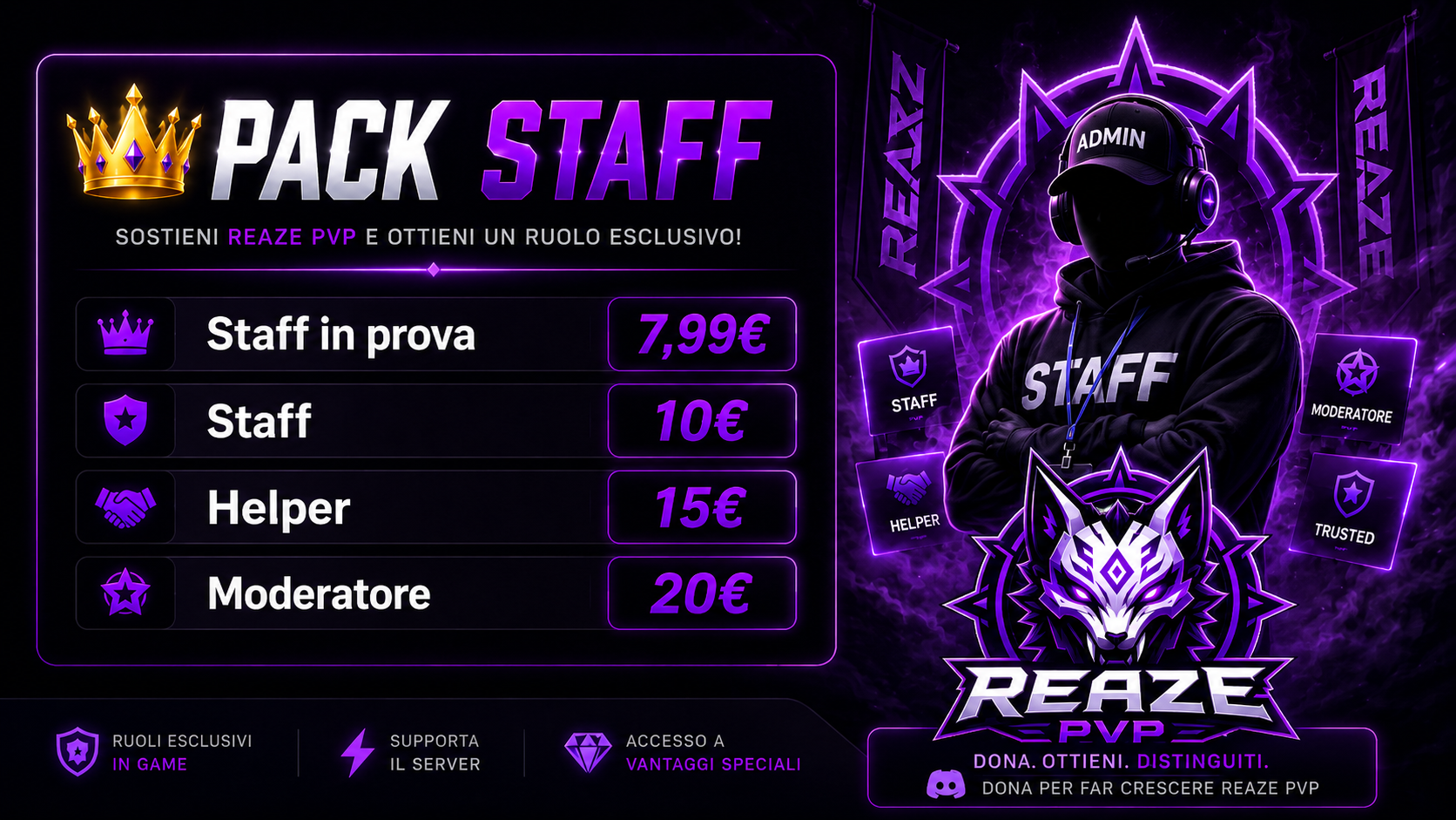 Pack Staff REAZE PVP