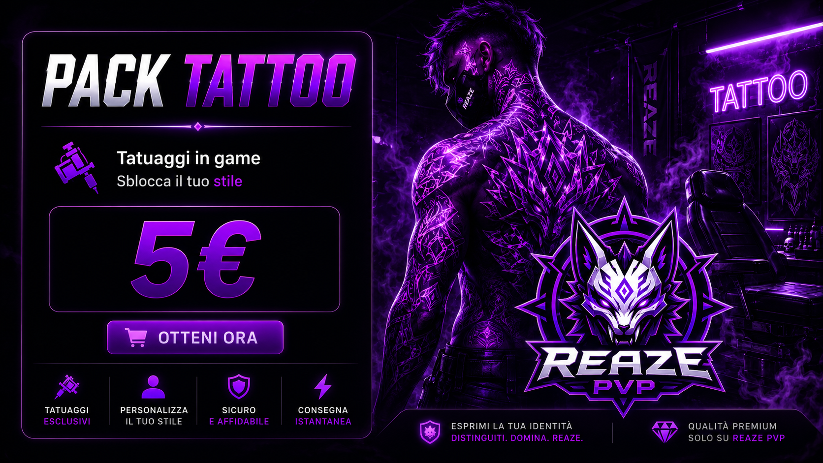Pack Tattoo REAZE PVP